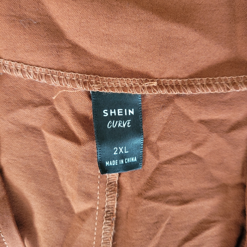 SHEIN Women's Terracotta Wide Leg Pants - Picture 5 of 5
